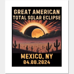 Total Solar Eclipse 2024 USA April 8 2024, Mexico, NY Posters and Art